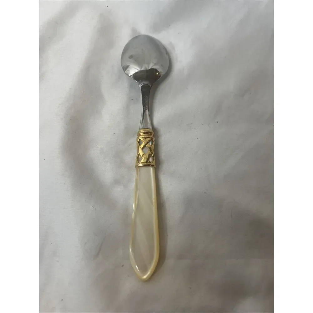 Bugatti Italy Aladdin Cream Gold Stainless Steel 18/10 Spoons‎